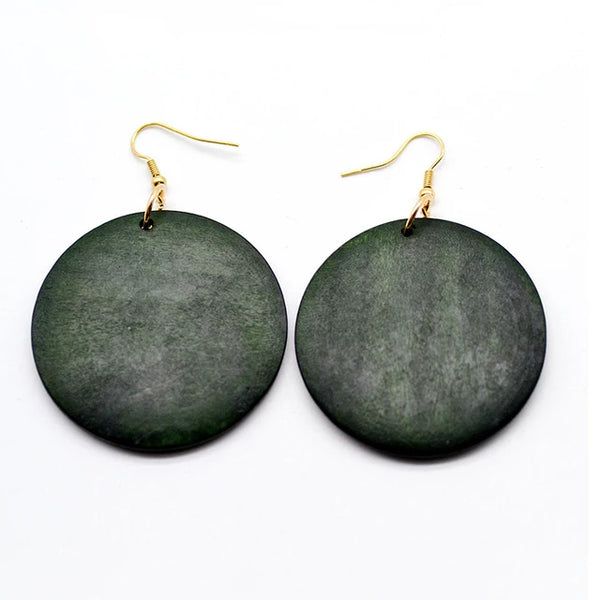 Afrikanische Ohrringe für Frauen - Holzohrringe - Schmuck für Frauen