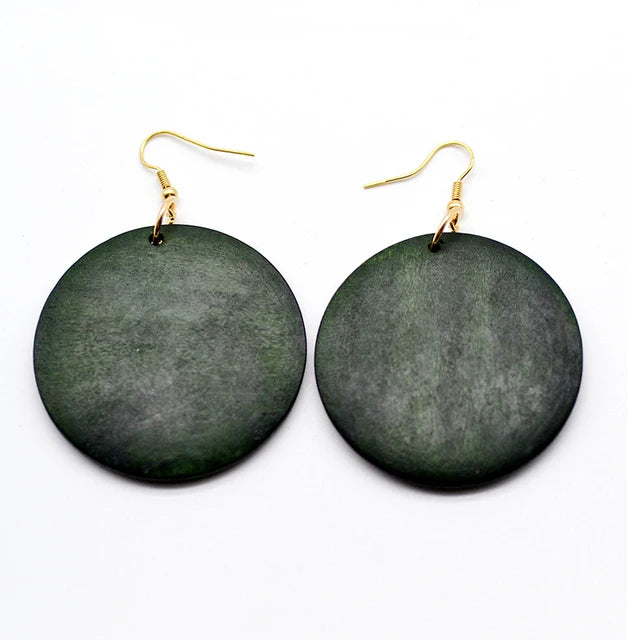 Afrikanische Ohrringe für Frauen - Holzohrringe - Schmuck für Frauen