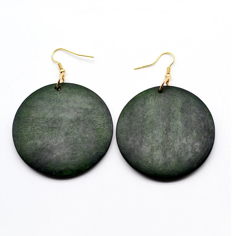 Afrikanische Ohrringe für Frauen - Holzohrringe - Schmuck für Frauen