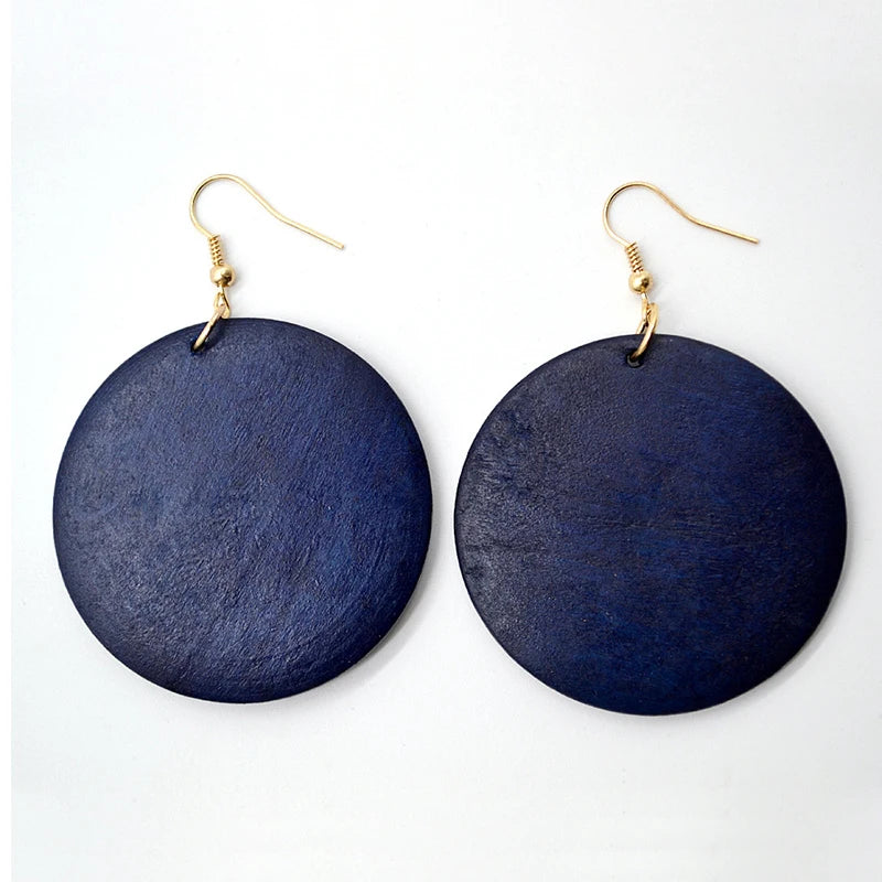 Afrikanische Ohrringe für Frauen - Holzohrringe - Schmuck für Frauen