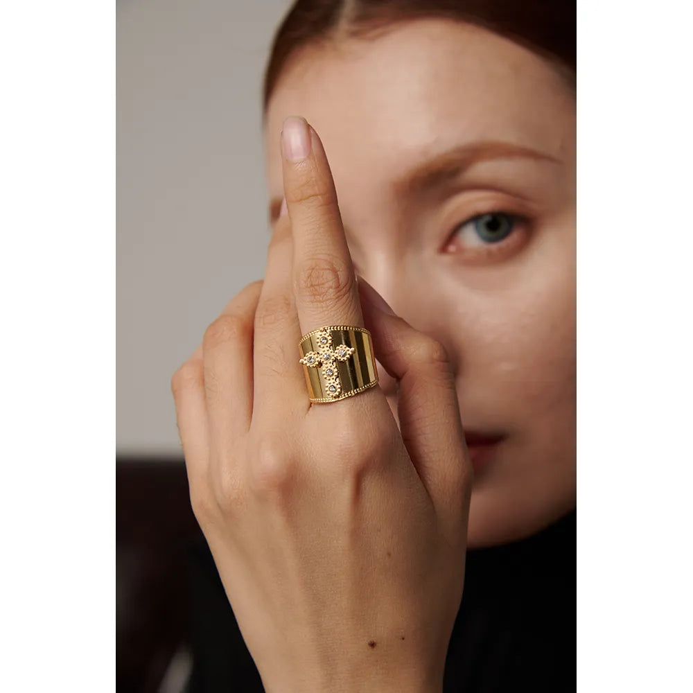 Hochwertige Edelstahlringe mit Zirkonia | Schmuck aus Edelstahl für Frauen