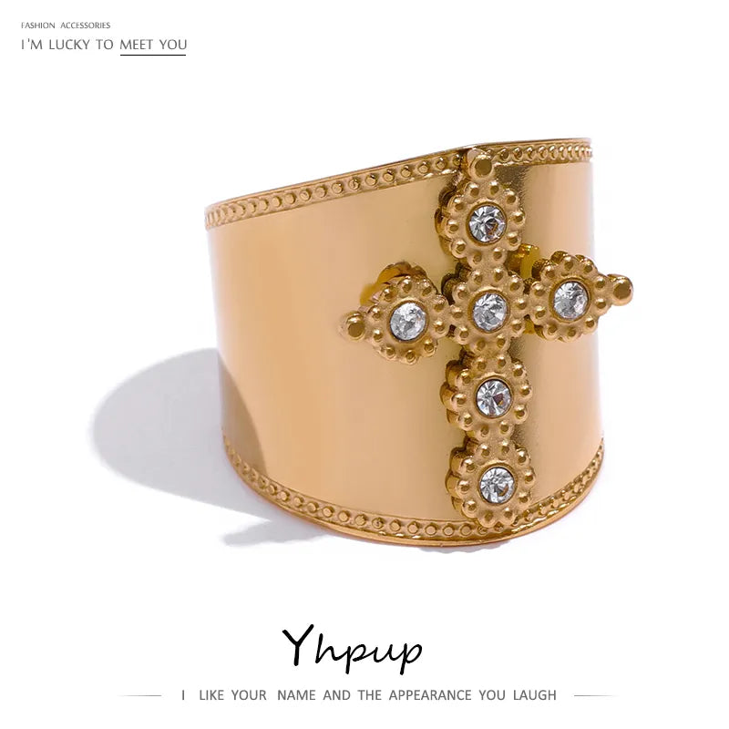 Hochwertige Edelstahlringe mit Zirkonia | Schmuck aus Edelstahl für Frauen