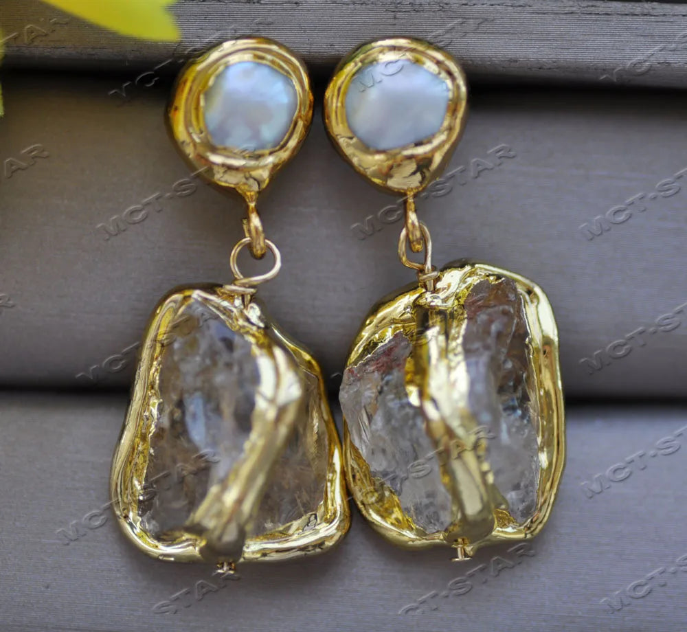 Barocke Citrin Amethyst Aquamarin Perlenkette Armband Ohrringe