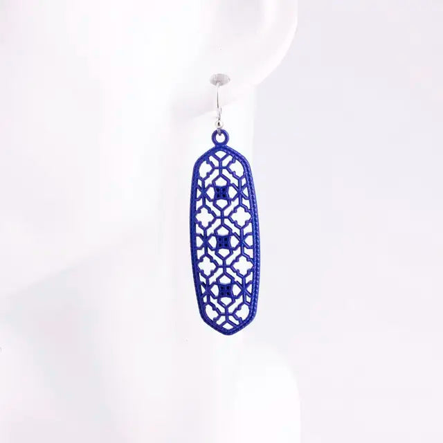 Boho Ohrringe für Frauen | Mattes filigranes Ohrhänger | Filigraner Schmuck | Bohemian Schmuck