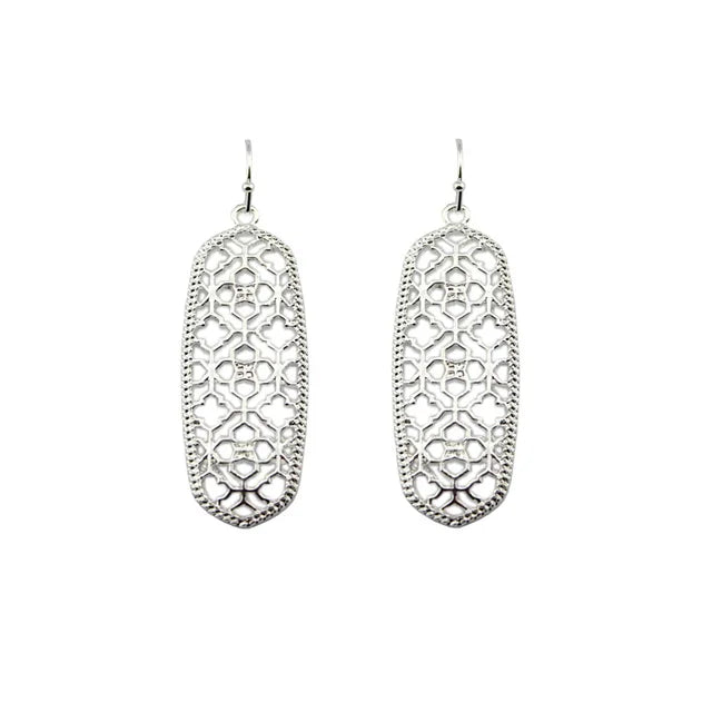 Boho Ohrringe für Frauen | Mattes filigranes Ohrhänger | Filigraner Schmuck | Bohemian Schmuck