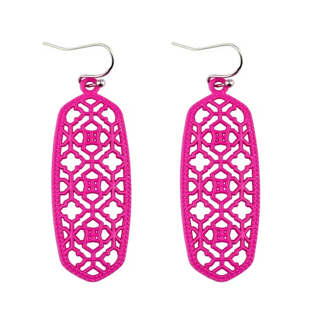 Boho Ohrringe für Frauen | Mattes filigranes Ohrhänger | Filigraner Schmuck | Bohemian Schmuck