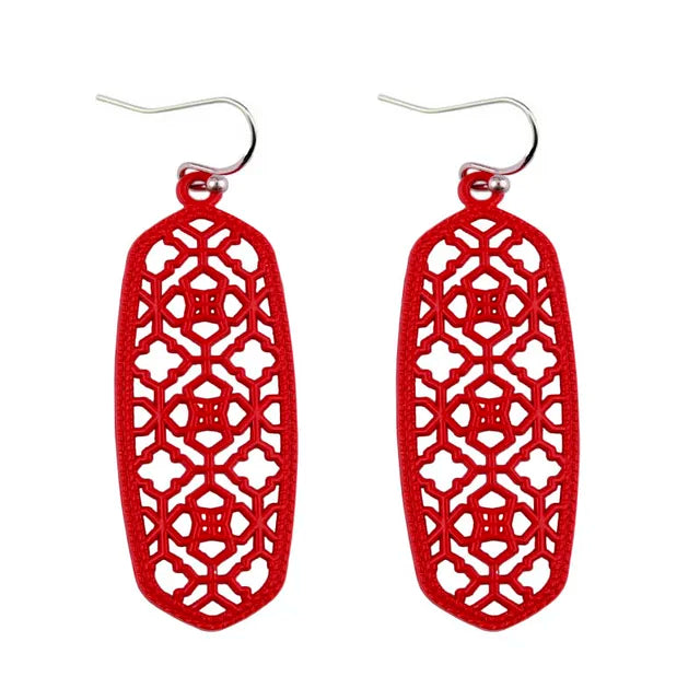 Boho Ohrringe für Frauen | Mattes filigranes Ohrhänger | Filigraner Schmuck | Bohemian Schmuck