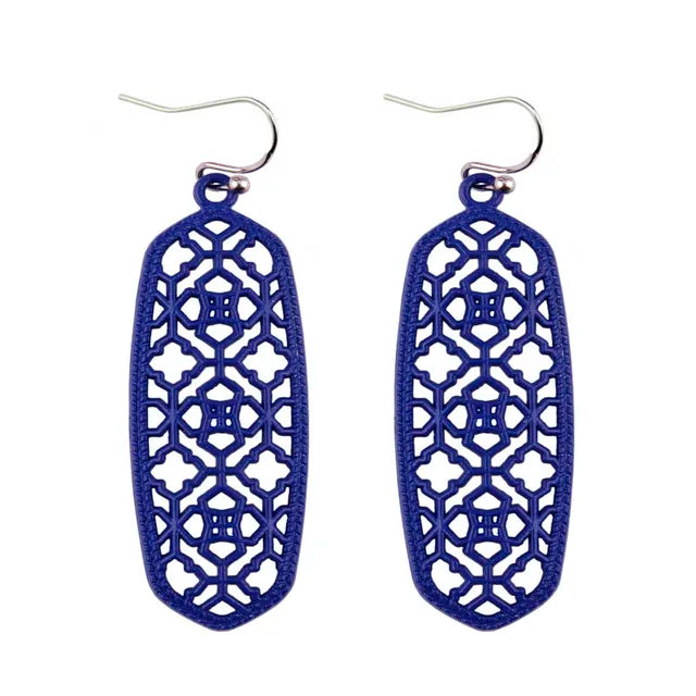 Boho Ohrringe für Frauen | Mattes filigranes Ohrhänger | Filigraner Schmuck | Bohemian Schmuck