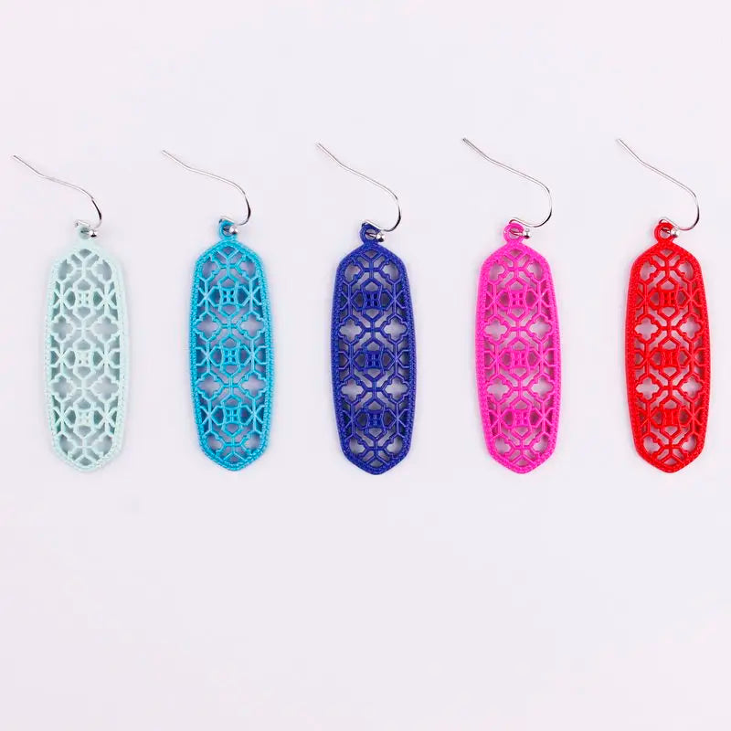 Boho Ohrringe für Frauen | Mattes filigranes Ohrhänger | Filigraner Schmuck | Bohemian Schmuck