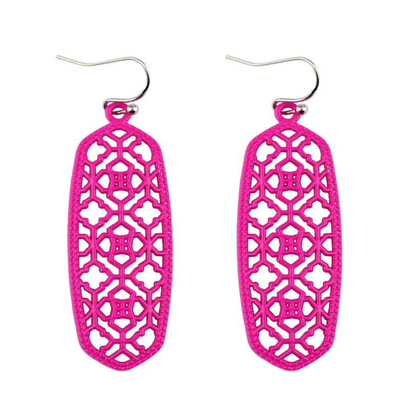 Boho Ohrringe für Frauen | Mattes filigranes Ohrhänger | Filigraner Schmuck | Bohemian Schmuck