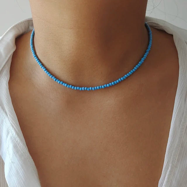 Bunte Perlenketten für Frauen | Bunte Perlenketten für Mädchen - Handgemachte Kette