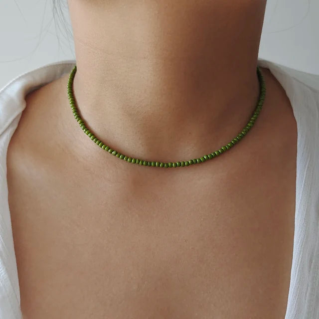 Bunte Perlenketten für Frauen | Bunte Perlenketten für Mädchen - Handgemachte Kette