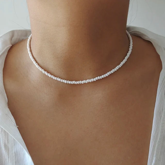 Bunte Perlenketten für Frauen | Bunte Perlenketten für Mädchen - Handgemachte Kette