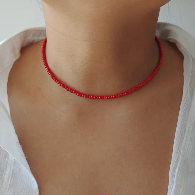 Bunte Perlenketten für Frauen | Bunte Perlenketten für Mädchen - Handgemachte Kette