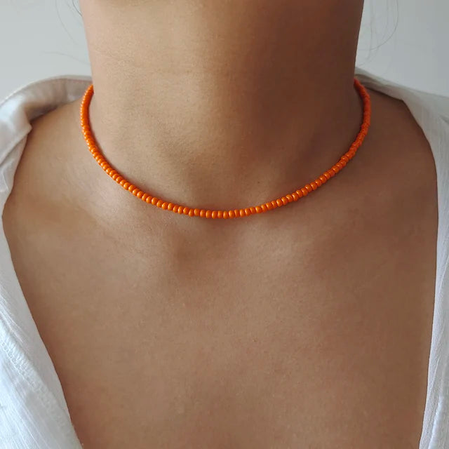 Bunte Perlenketten für Frauen | Bunte Perlenketten für Mädchen - Handgemachte Kette