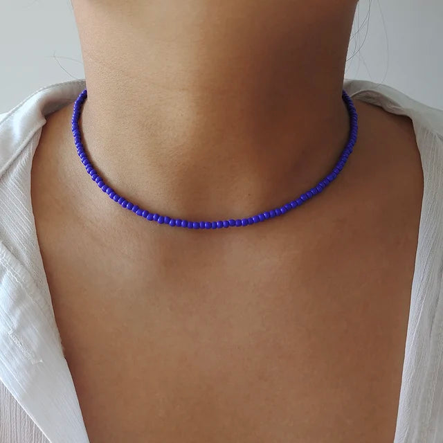 Bunte Perlenketten für Frauen | Bunte Perlenketten für Mädchen - Handgemachte Kette