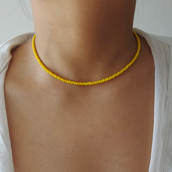 Bunte Perlenketten für Frauen | Bunte Perlenketten für Mädchen - Handgemachte Kette