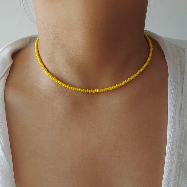 Bunte Perlenketten für Frauen | Bunte Perlenketten für Mädchen - Handgemachte Kette