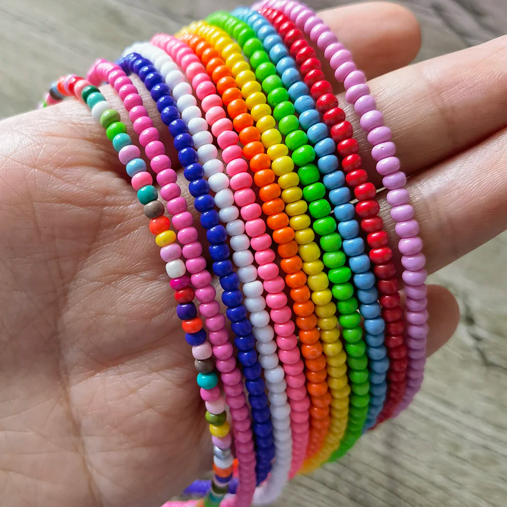 Bunte Perlenketten für Frauen | Bunte Perlenketten für Mädchen - Handgemachte Kette