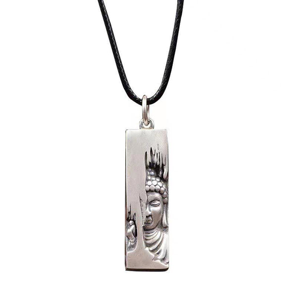 Chavri Tathagata Buddha Stärke Schutz Amulett Glücksanhänger Halskette