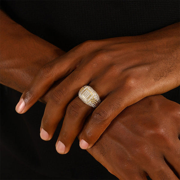 Frei Heute Funkelnde Zirkonia Statement Ring