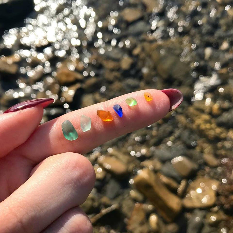 Kostenlos Offenbarer Rahmen Sea Glass Halskette