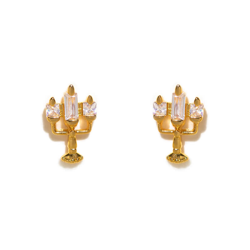 4Pcs Frauen Schönheit Und Die Beast Ohrringe Set