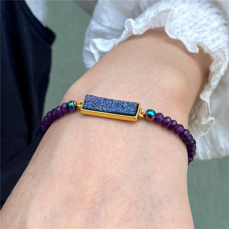 Facettiertes Natürliches Kristallarmband