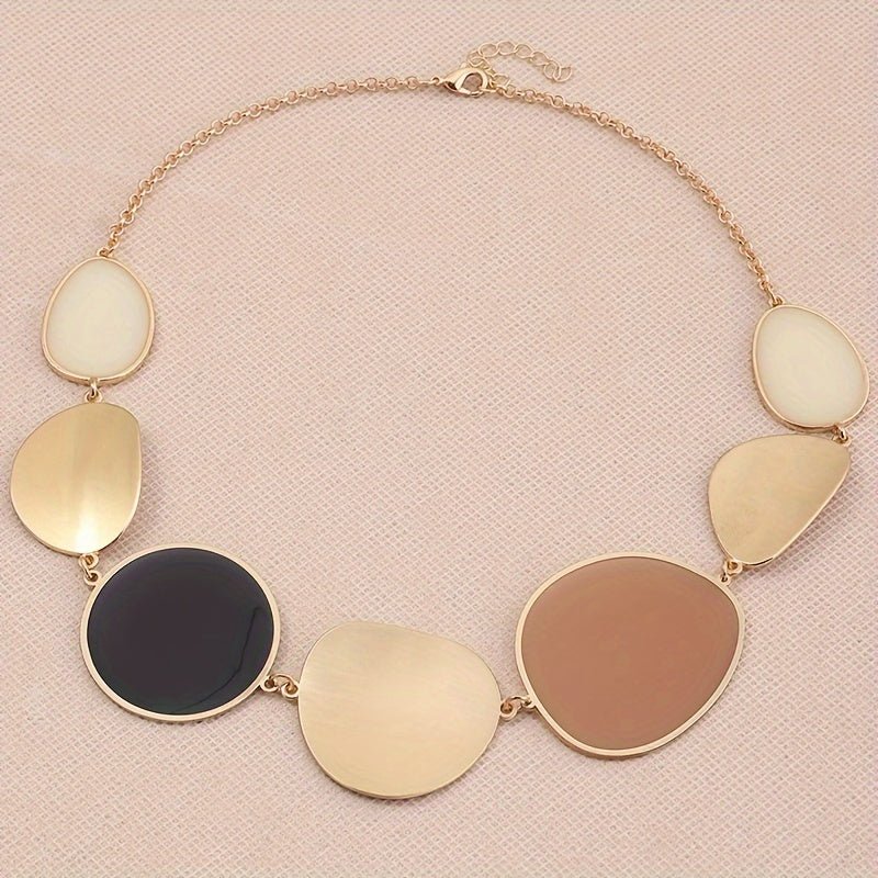 Adriana Colorblock Geometrische Halskette