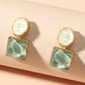 Amelie Water Ripple 18K Gold Plattierte Ohrringe