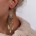 Andila Bohemian Quasten -Ohrringe Drop -Ohrringe
