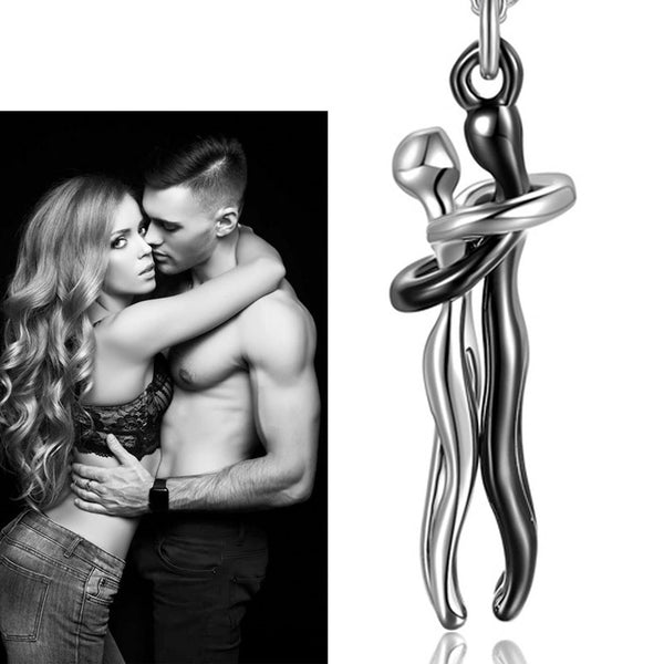 Paar Liebe Umarmung Tanz Halskette