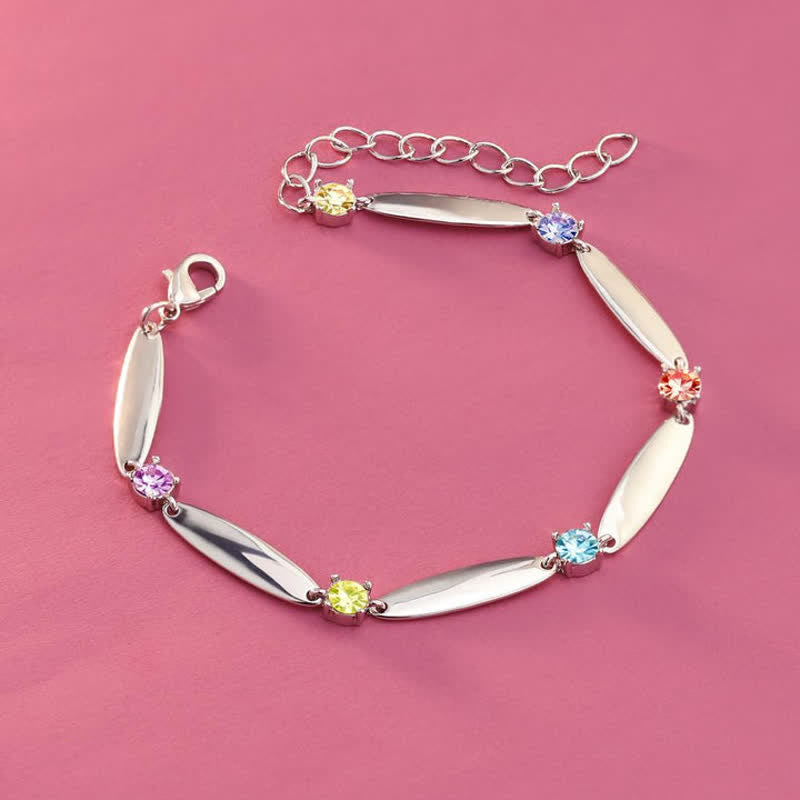 Familiennamen Und Geburtssteine Armband