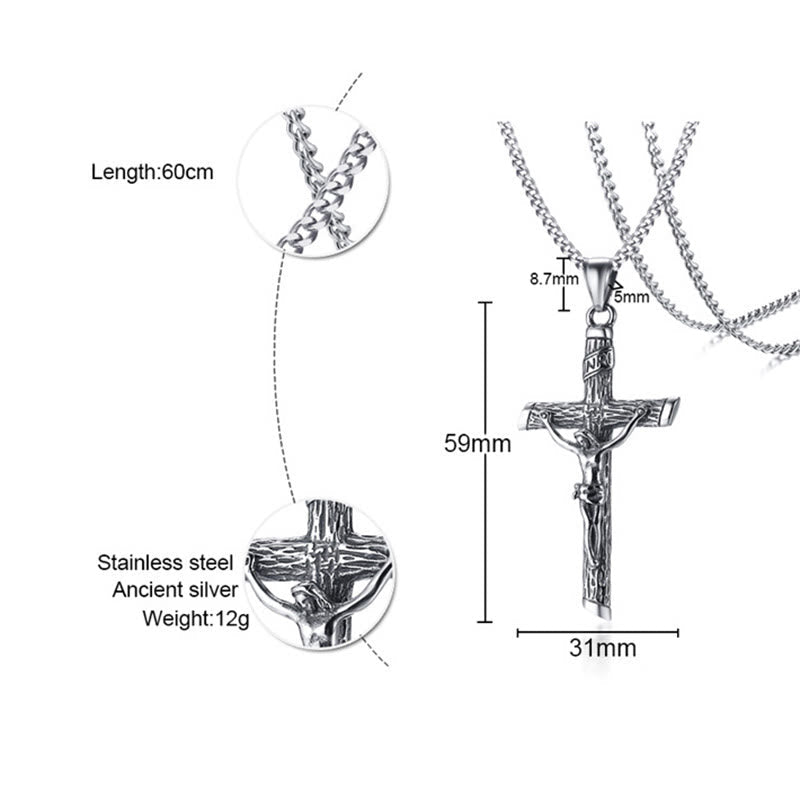 Glaubensmächte Menschen Jesus Überqueren Halskette