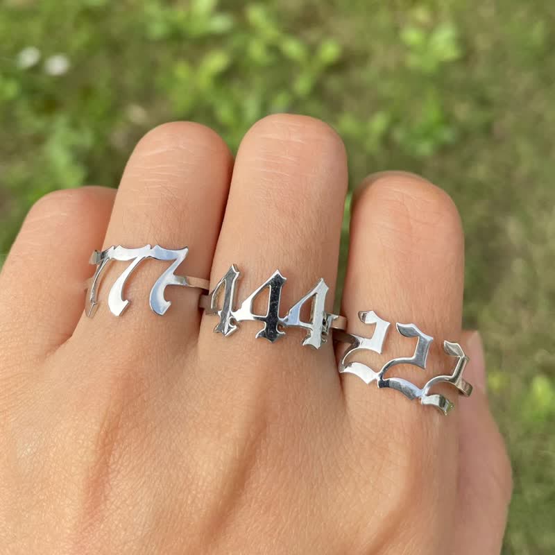 Engelsnummer Minimalistischer Glücksring