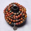 Chavri Lotus Kristallstein 108 Perlen Mala Armband