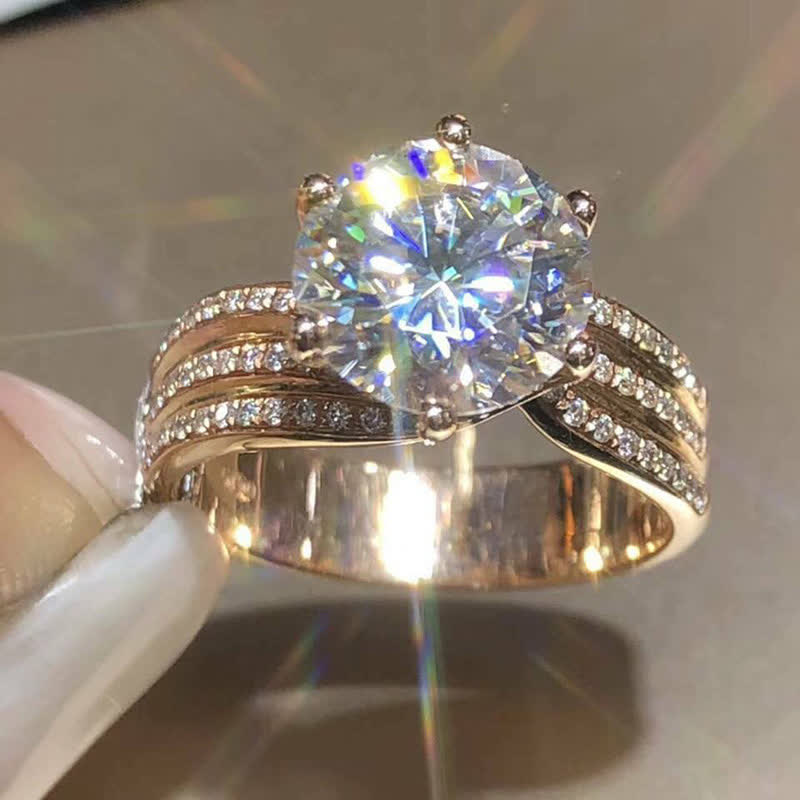 3 Karat Super Sprudel Diamond Ring