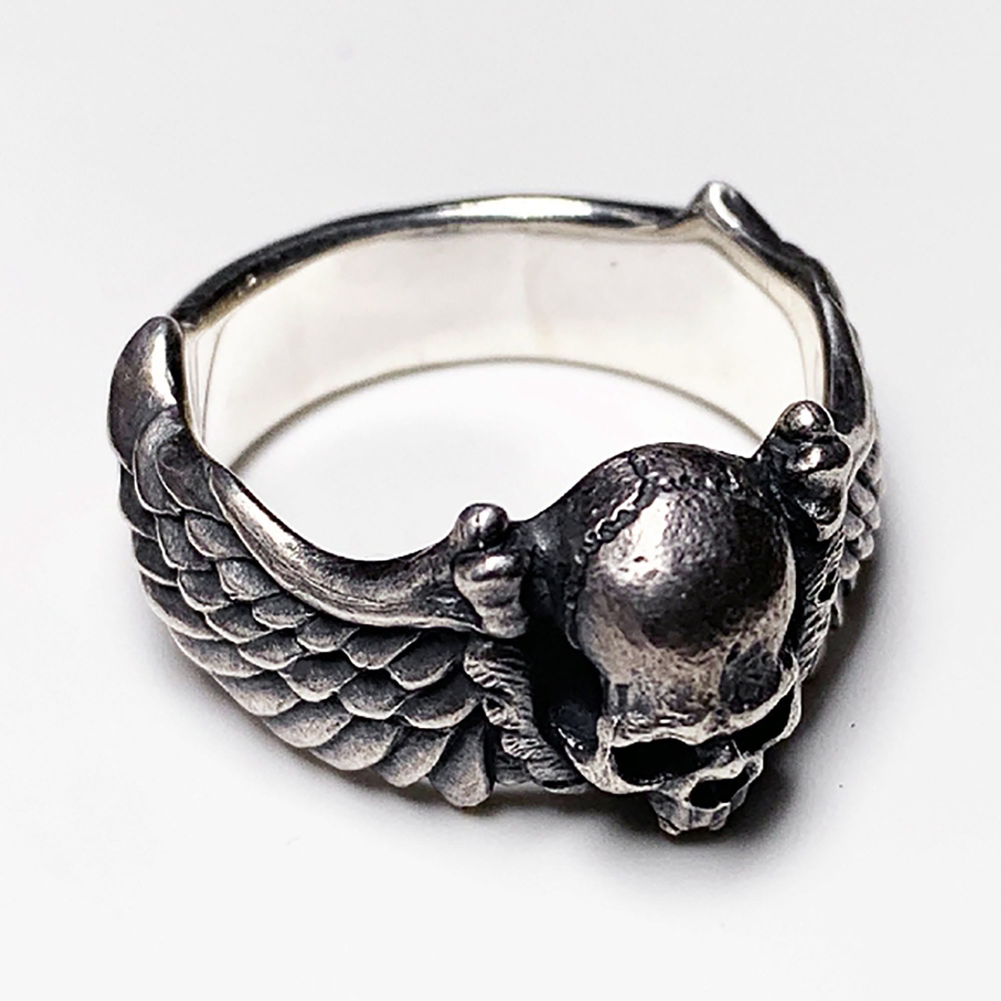 925 Sterling Silberschädel Ring Ring