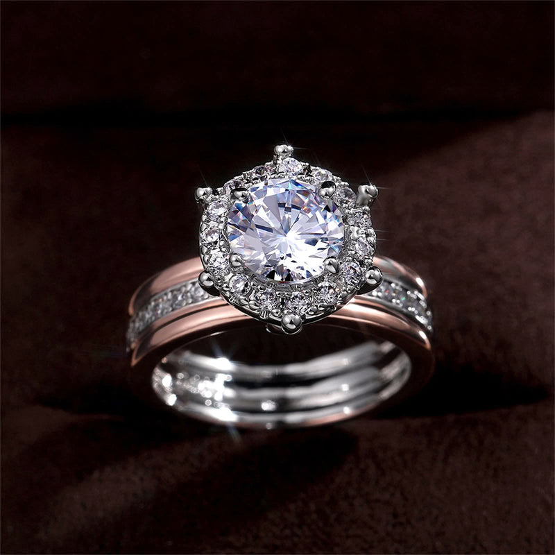 Eleganter Mosambik Diamond Roségold Ring