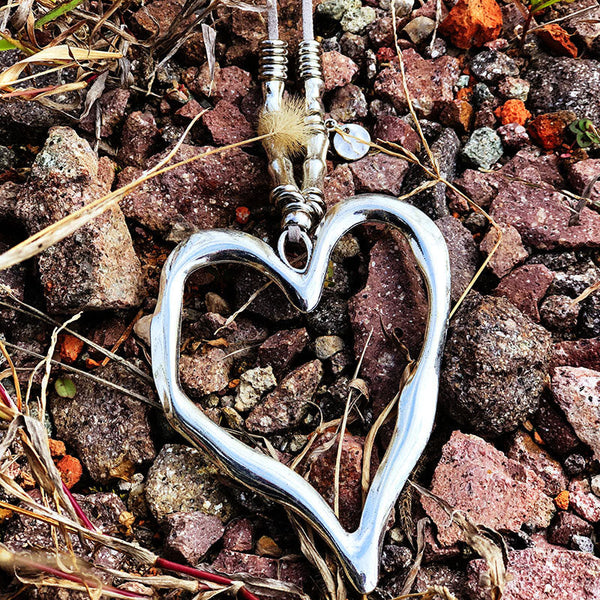 Kostenlos Heute Böhmen -Samtseil Big Heart Anhänger Bambusknoten Halskette