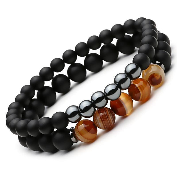 Ausgleichende Hämatit Achat Schutz Armbänder