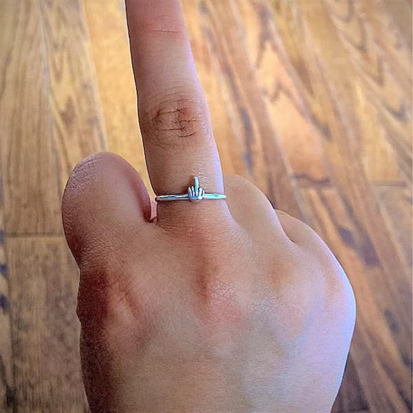 Lustiger Mittelfingerring