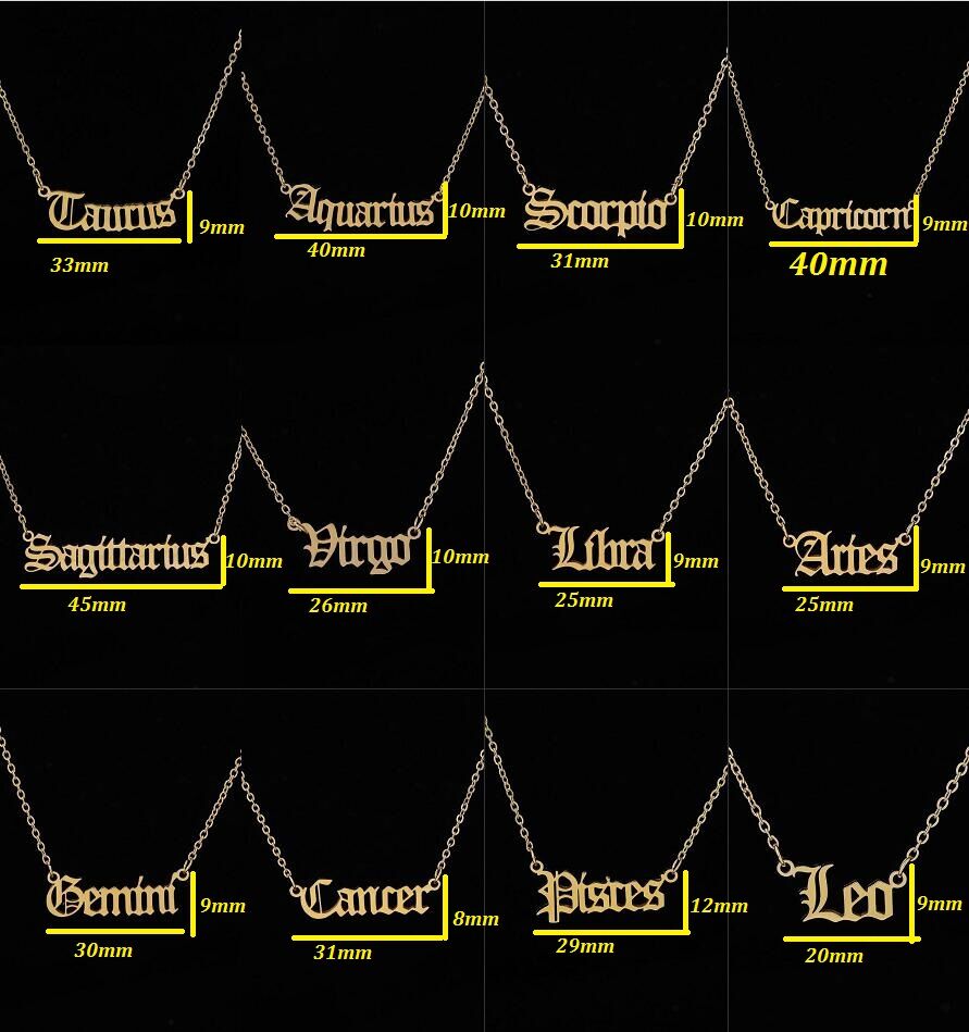 Sternzeichen Halskette