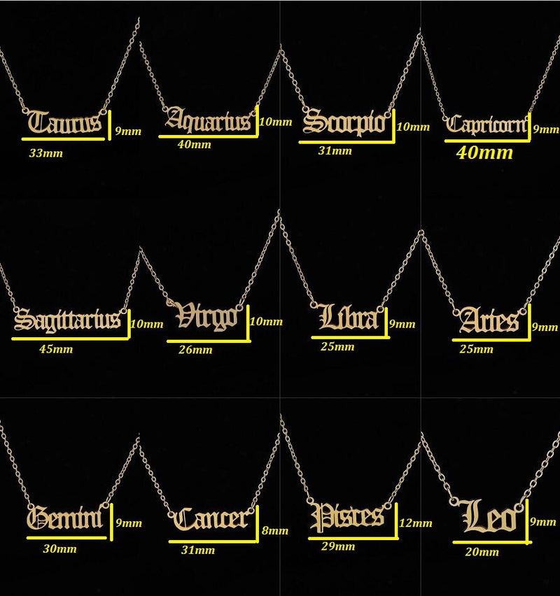 Sternzeichen Halskette