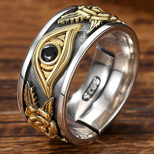Schutz Und Stärke Männer Auge Des Horus -Rings