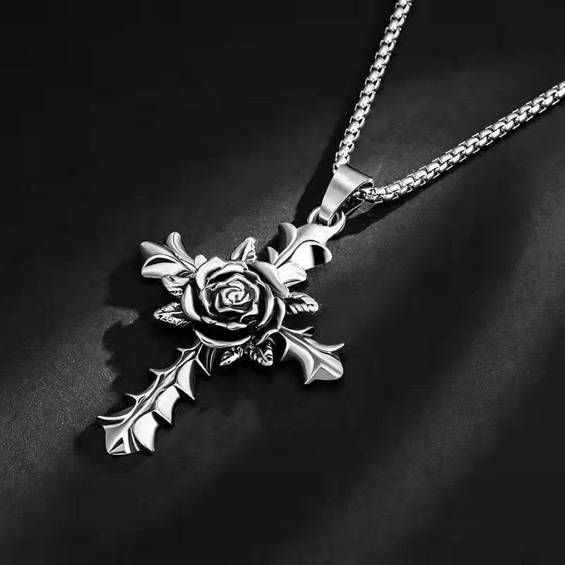 Der Glaube Rose Cross Halskette