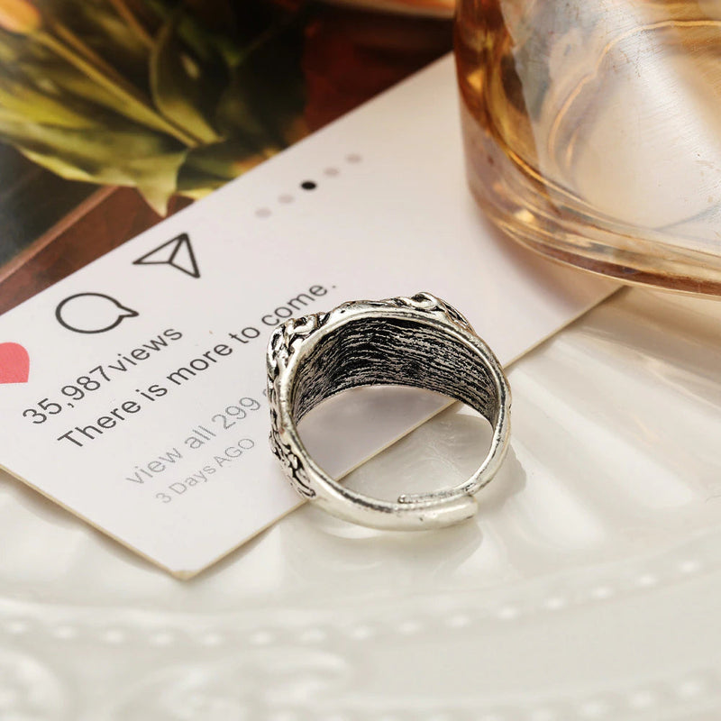 Mode-Charme-Vintage-Eulen-Ring