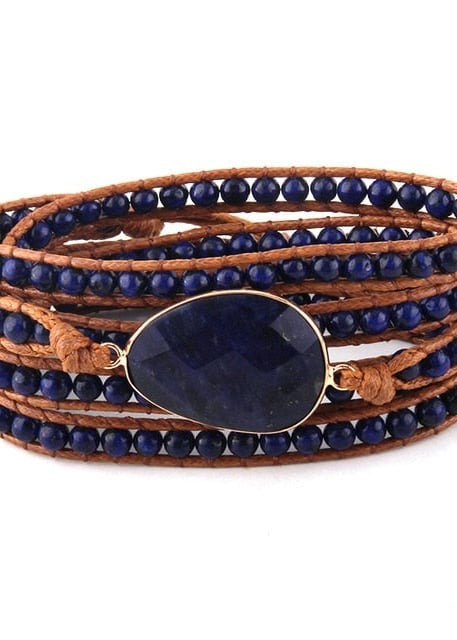 Boho 5 Lagen Leder Wickelarmband