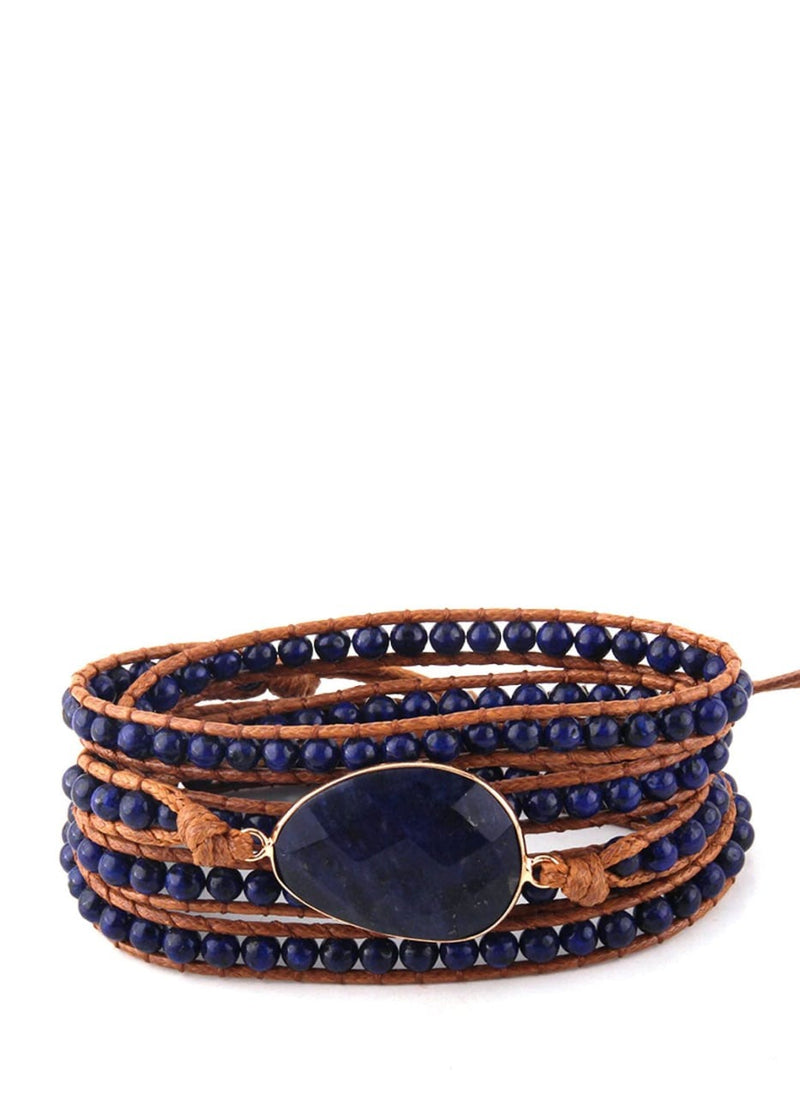 Boho 5 Lagen Leder Wickelarmband
