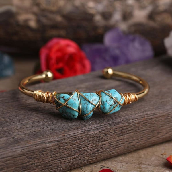 Armband 'Türkisberg' aus Kupfer